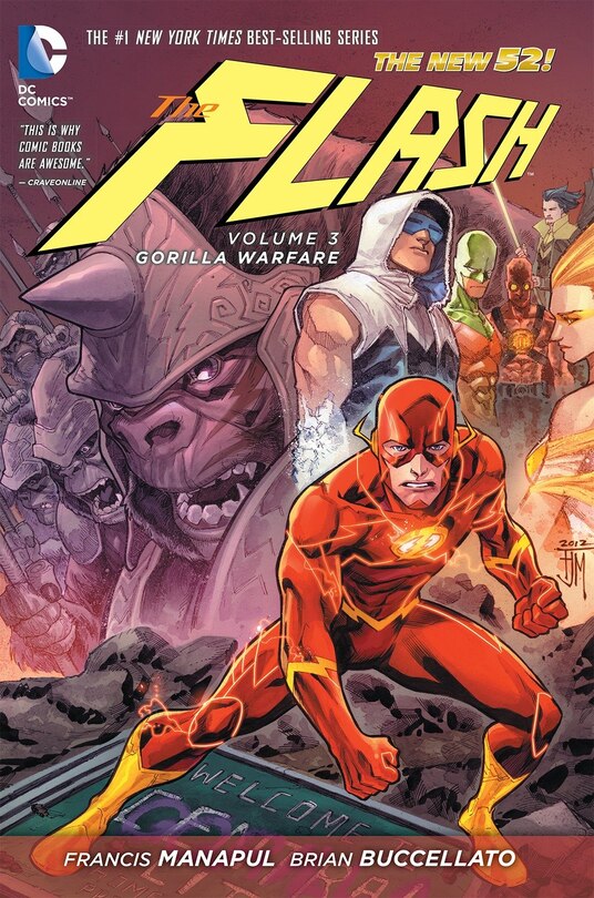 Front cover_The Flash Vol. 3: Gorilla Warfare (the New 52)