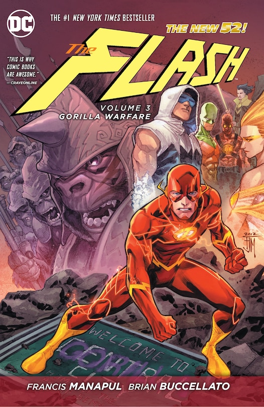 Front cover_The Flash Vol. 3: Gorilla Warfare (the New 52)
