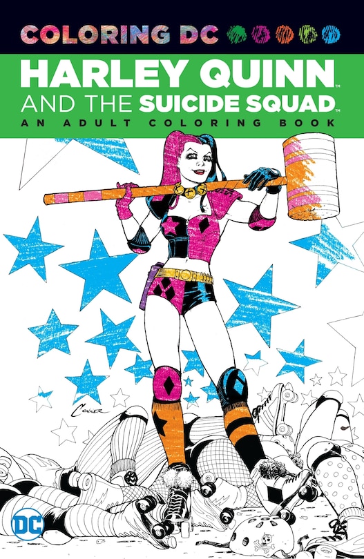 Front cover_Harley Quinn & the Suicide Squad: An Adult Coloring Book