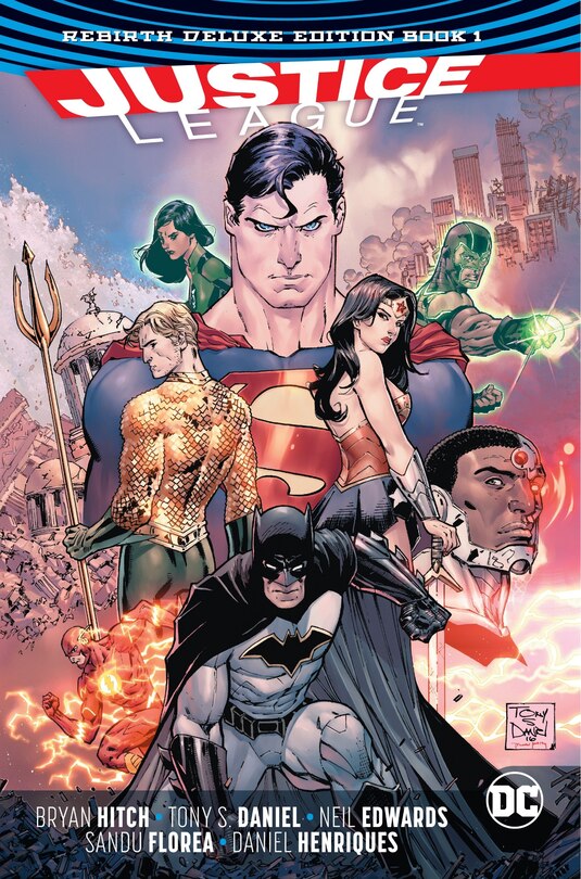 Couverture_Justice League: The Rebirth Deluxe Edition Book 1 (rebirth)