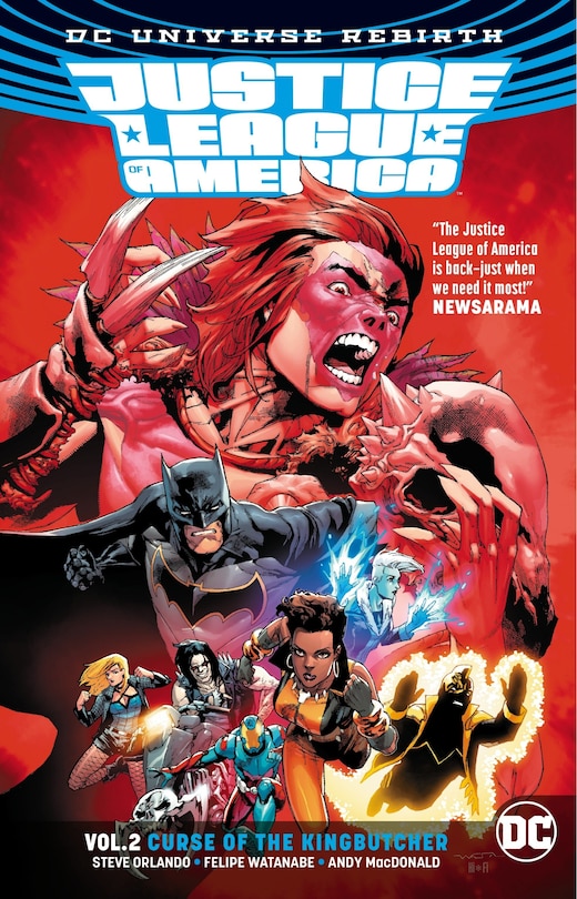 Front cover_Justice League Of America Vol. 2: Curse Of The Kingbutcher (rebirth)