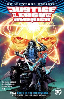 Front cover_Justice League Of America Vol. 3: Panic In The Microverse (rebirth)