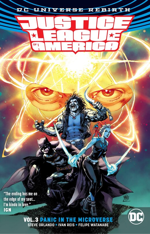 Front cover_Justice League Of America Vol. 3: Panic In The Microverse (rebirth)