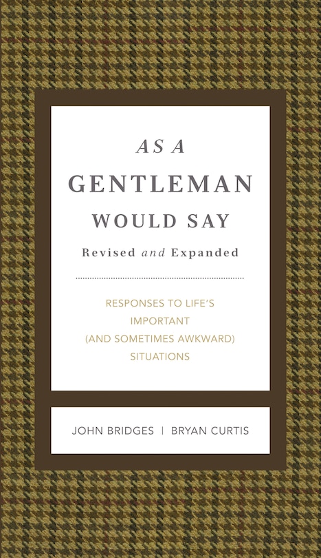 Front cover_As A Gentleman Would Say Revised And Expanded