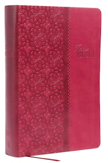 Front cover_Kjv Study Bible, Large Print, Leathersoft, Red/pink, Red Letter