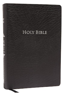 Couverture_Kjv Study Bible, Large Print, Bonded Leather, Black, Red Letter