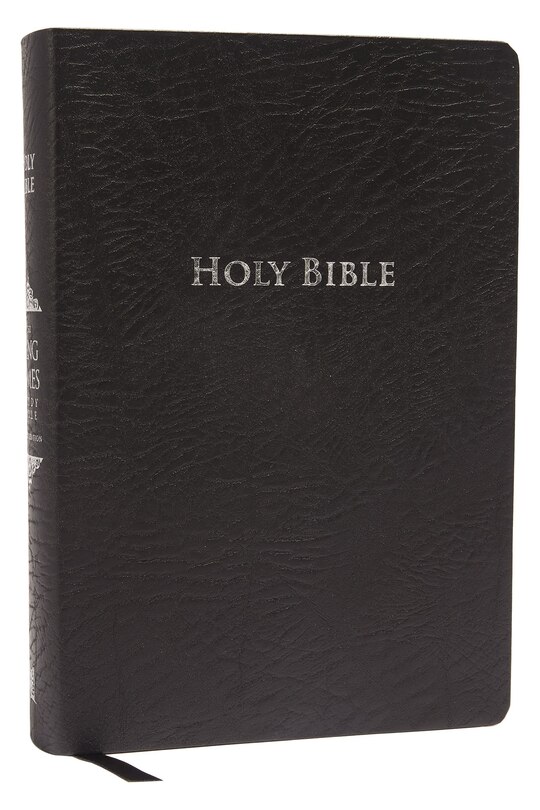Couverture_Kjv Study Bible, Large Print, Bonded Leather, Black, Red Letter