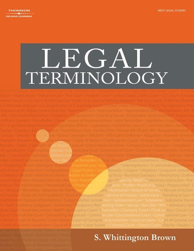 Front cover_Legal Terminology