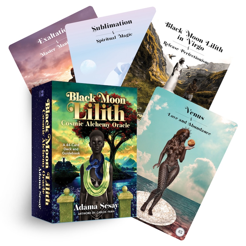 Front cover_Black Moon Lilith Cosmic Alchemy Oracle