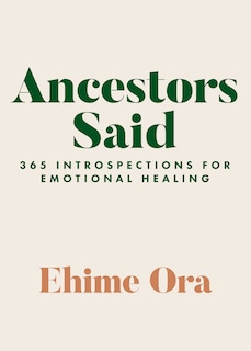 Front cover_Ancestors Said