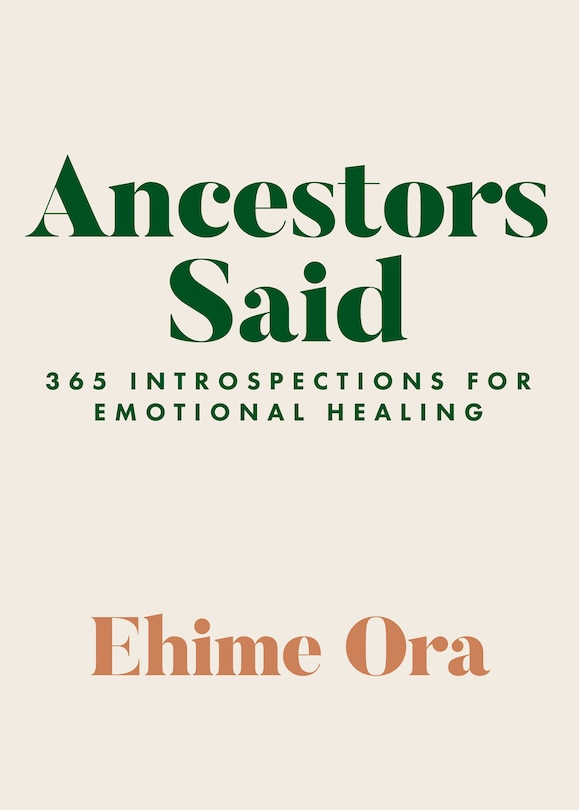 Front cover_Ancestors Said