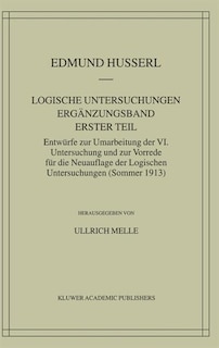 Front cover_Logische Untersuchungen Ergänzungsband Erster Teil