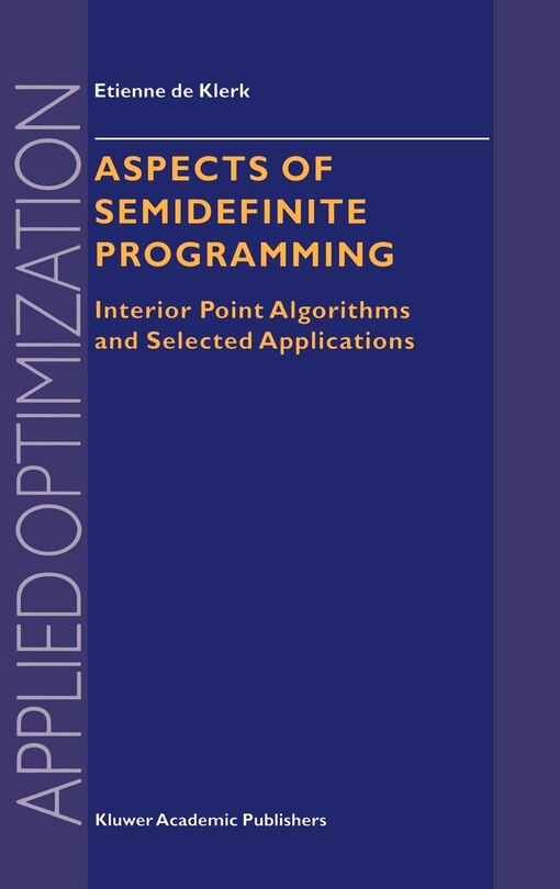 Front cover_Aspects Of Semidefinite Programming