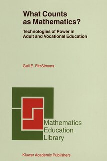 Front cover_What Counts As Mathematics?