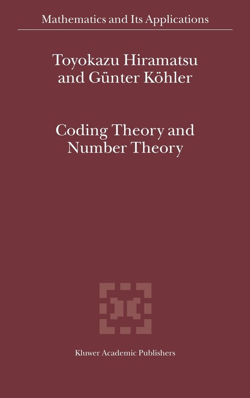 Couverture_Coding Theory and Number Theory