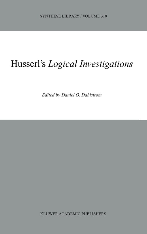 Front cover_Husserl's Logical Investigations