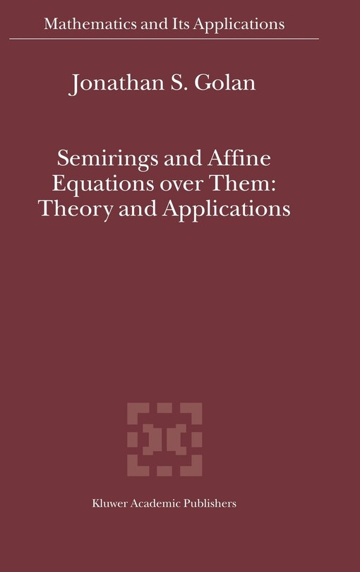 Couverture_Semirings and Affine Equations over Them