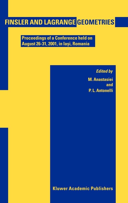 Couverture_Finsler and Lagrange Geometries