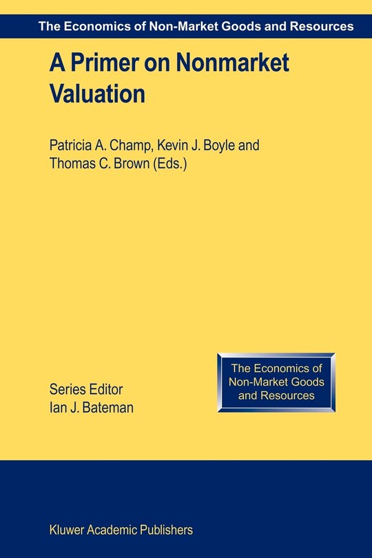 Front cover_A Primer On Nonmarket Valuation