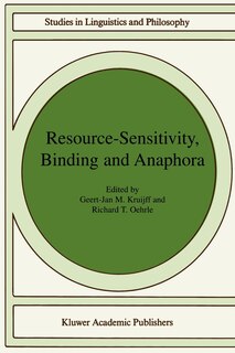 Front cover_Resource-Sensitivity, Binding and Anaphora