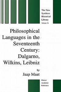 Front cover_Philosophical Languages In The Seventeenth Century