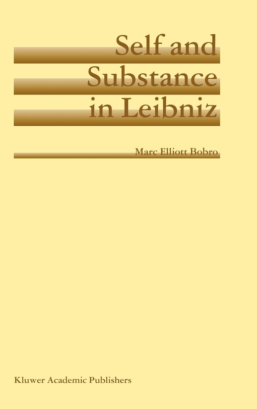 Couverture_Self And Substance In Leibniz