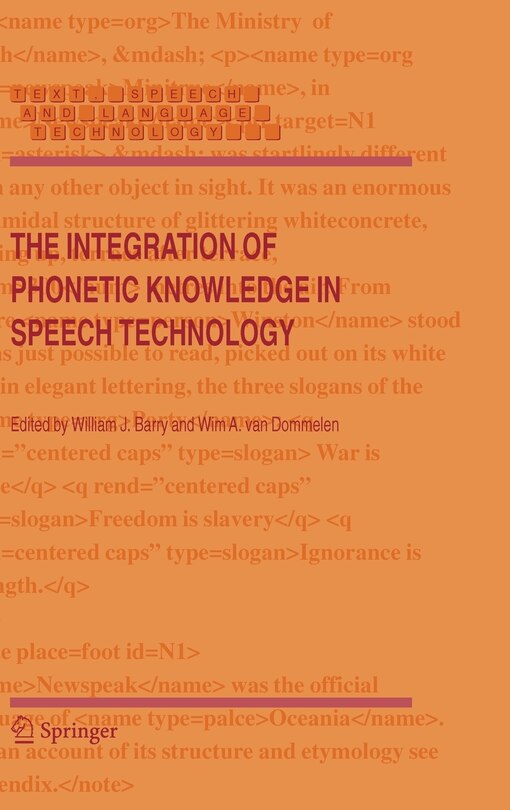 Couverture_The Integration of Phonetic Knowledge in Speech Technology