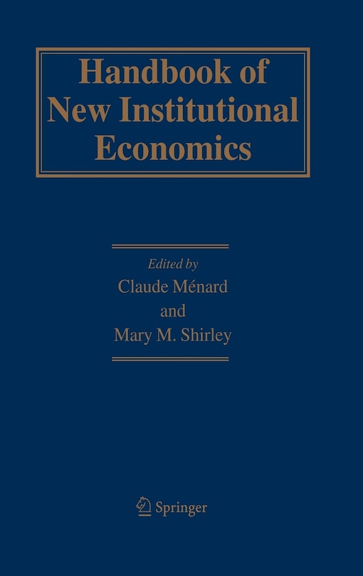 Front cover_Handbook Of New Institutional Economics
