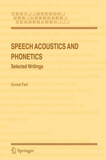 Front cover_Speech Acoustics And Phonetics