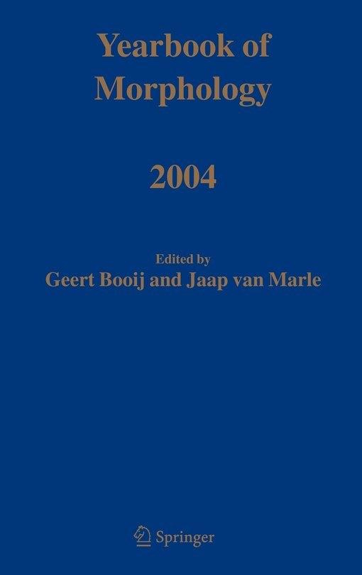 Front cover_Yearbook Of Morphology 2004
