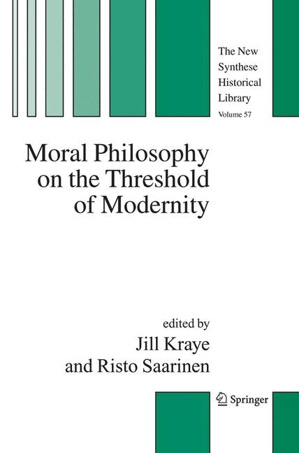 Front cover_Moral Philosophy On The Threshold Of Modernity