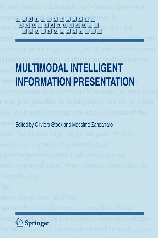 Couverture_Multimodal Intelligent Information Presentation
