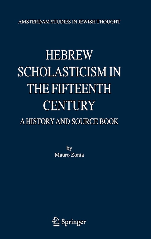 Front cover_Hebrew Scholasticism in the Fifteenth Century