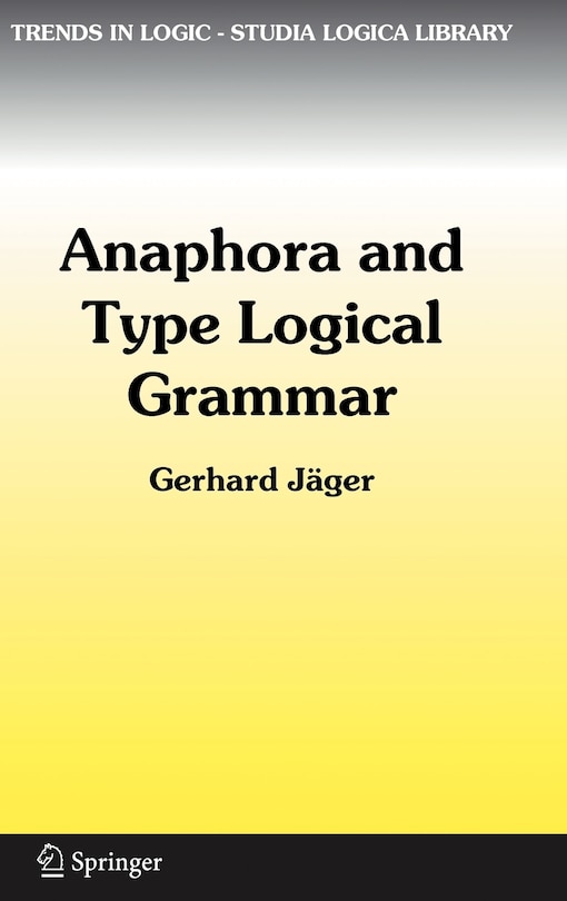 Couverture_Anaphora and Type Logical Grammar