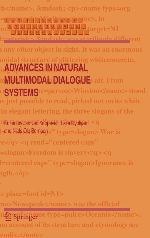 Front cover_Advances in natural Multimodal Dialogue Systems