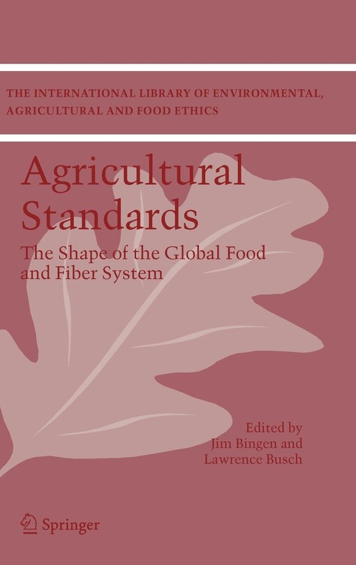 Front cover_Agricultural Standards