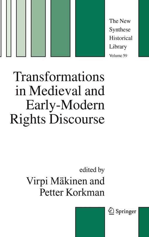 Couverture_Transformations In Medieval And Early-modern Rights Discourse