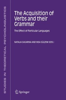Front cover_The Acquisition Of Verbs And Their Grammar