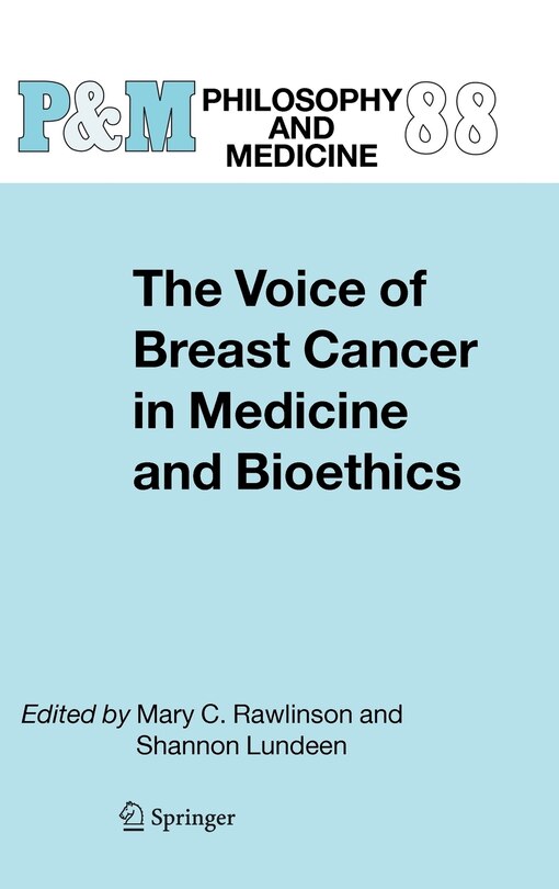 Front cover_The Voice of Breast Cancer in Medicine and Bioethics