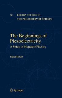 Couverture_The Beginnings of Piezoelectricity