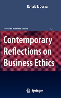 Front cover_Contemporary Reflections on Business Ethics