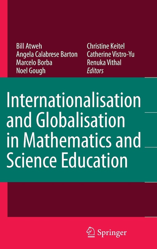 Couverture_Internationalisation And Globalisation In Mathematics And Science Education