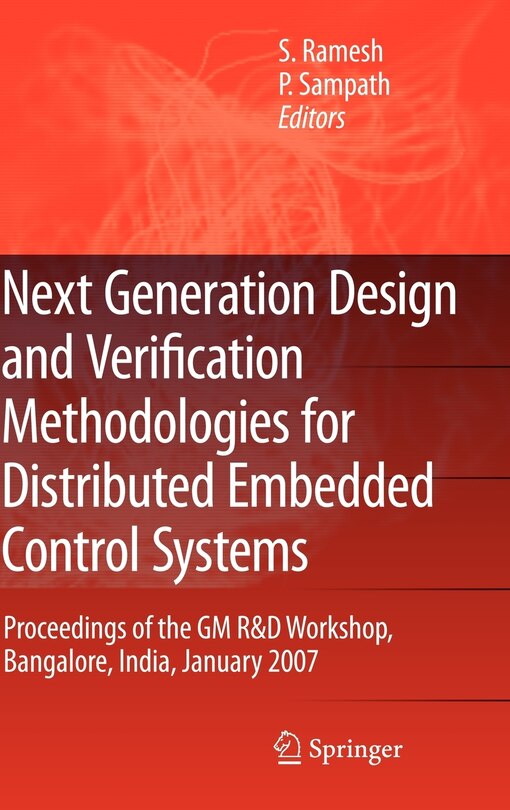 Couverture_Next Generation Design and Verification Methodologies for Distributed Embedded Control Systems