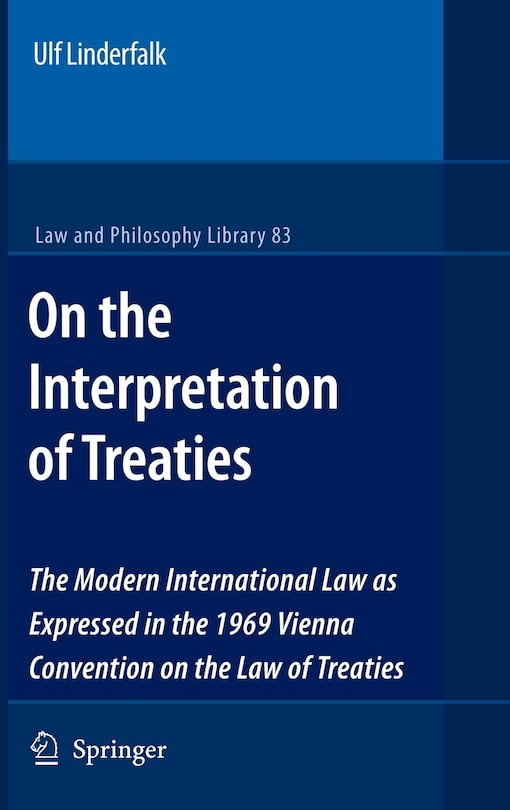 Front cover_On The Interpretation Of Treaties