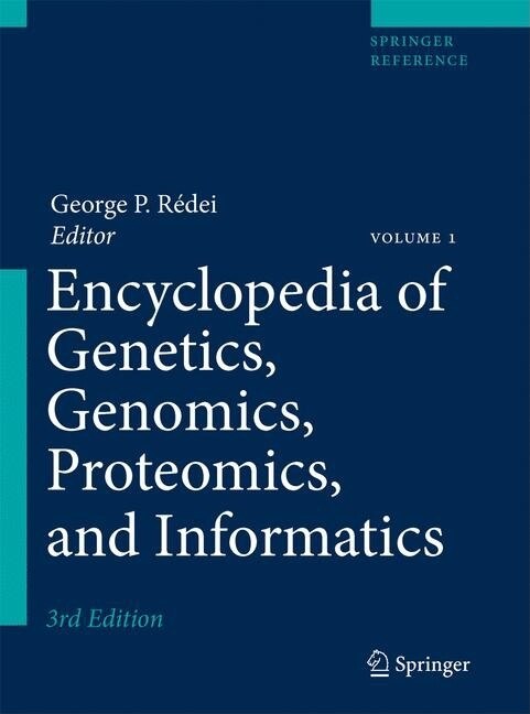 Couverture_Encyclopedia of Genetics, Genomics, Proteomics, and Informatics