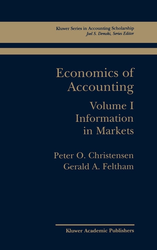 Front cover_Economics Of Accounting