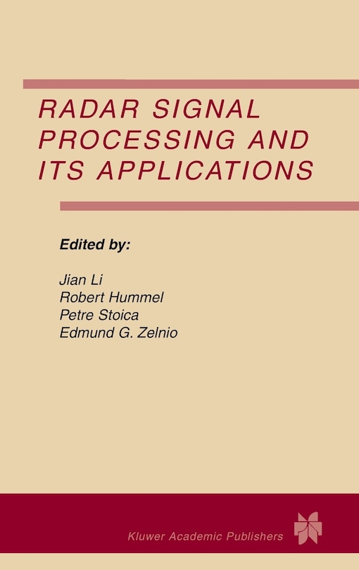 Radar Signal Processing And Its Applications