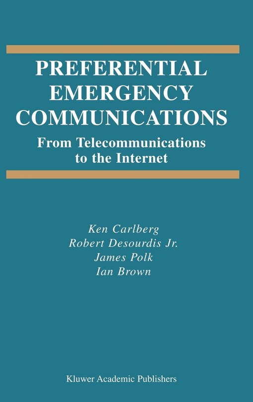 Couverture_Preferential Emergency Communications