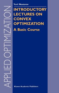 Front cover_Introductory Lectures On Convex Optimization