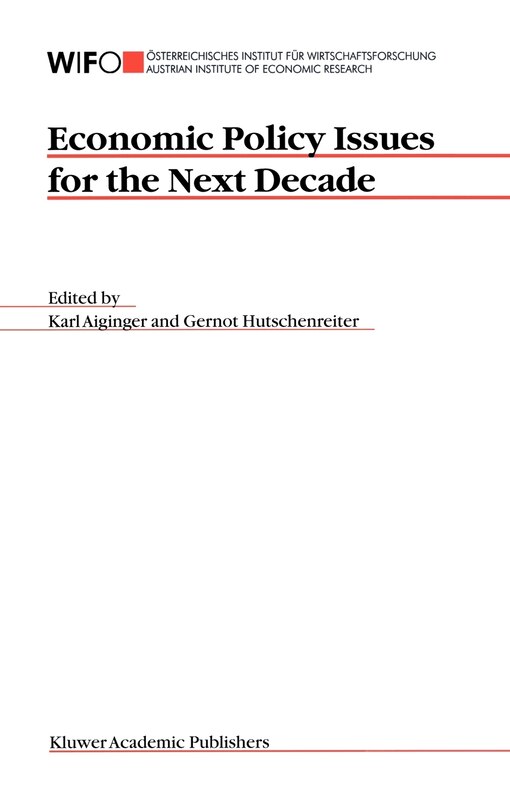 Front cover_Economic Policy Issues For The Next Decade